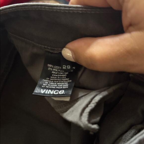 VINCE olive gray skinny jeans work wear 29 - Picture 2 of 6